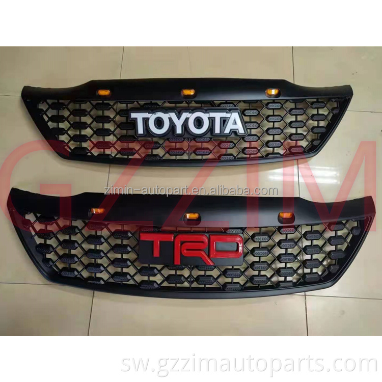 Gari Front Grill Auto Front Grille Front Bumper Grille na Barua ya Fortuner 2012